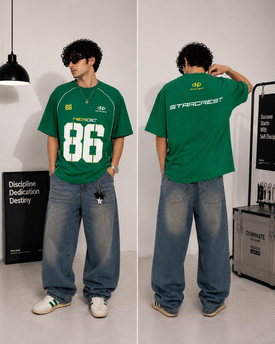 HEROIC 86 OVERSIZED TEE